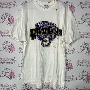 Baltimore ravens NWT tshirt brand new with tags tie dye brown spotted shirt